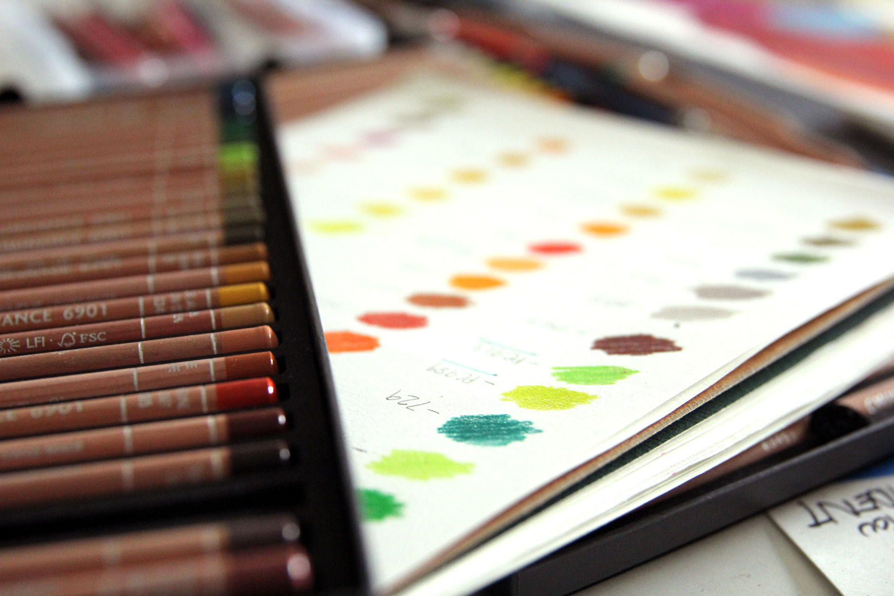 Student shares a piece of himself through color
